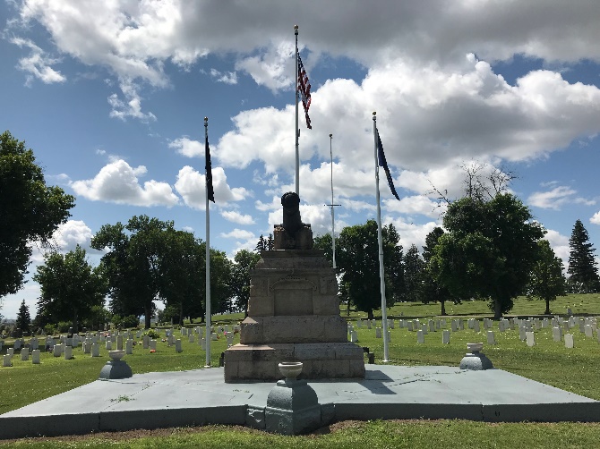 Great Falls Chapter SCI and Scheels Raise Money for New Flags at Highland Cemetery